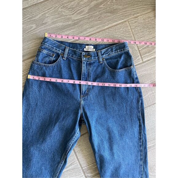 LL BEAN Original Fit Relaxed Jeans Size 12 Petite - Picture 7 of 10